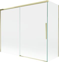 Mexen Rox 2-szárnyas, tolóajtós kádparaván 180 + 80 x 150 cm, átlátszó, arany - 8C9-180-080-50-00 (8C9-180-080-50-00)