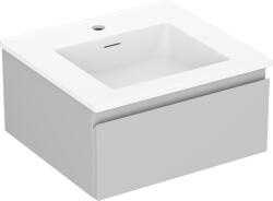 Mexen Orio fürdőszoba szekrény 50 cm mosdókagylóval Otis, 1 fiók, szürke matt/fehér matt - 91A10-05023-1-BF62-W18M01 (91A10-05023-1-BF62-W18M01)