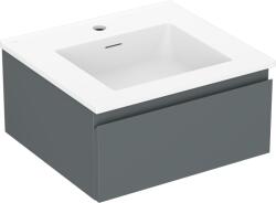 Mexen Orio 50 cm-es fürdőszobaszekrény Otis mosdóval, 1 fiók, grafit matt/fehér matt - 91A10-05023-1-BF66-W18M01 (91A10-05023-1-BF66-W18M01)
