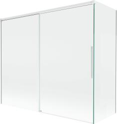 Mexen Rox 2-szárnyas toló fürdőszobai paraván 180 + 80 x 150 cm, átlátszó, fehér - 8C9-180-080-20-00 (8C9-180-080-20-00)