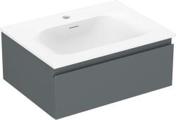 Mexen Orio 60 cm-es fürdőszobaszekrény Vela mosdóval, 1 fiók, grafit matt/fehér matt - 91A10-06023-1-BF66-W23M01 (91A10-06023-1-BF66-W23M01)