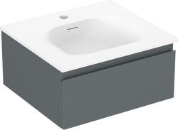 Mexen Orio 50 cm-es fürdőszobai szekrény Vela mosdóval, 1 fiók, grafit matt/fehér matt - 91A10-05023-1-BF66-W23M01 (91A10-05023-1-BF66-W23M01)