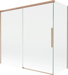 Mexen Rox 2-szárnyú, csúsztatható kádparaván 170 + 70 x 150 cm, átlátszó, csiszolt réz - 8C9-170-070-65-00 (8C9-170-070-65-00)