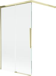 Mexen Rox kétszárnyú toló fürdőszobai paraván 100 x 150 cm, átlátszó, arany - 8C9-100-003-50-00 (8C9-100-003-50-00)