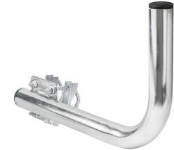 Extralink B300 | Right balcony handle | with u-bolts M8, steel, galvanized (EX-6884)