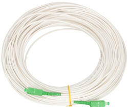 Extralink SC/APC-SC/APC | Patchcord | LSZH, Single mode, Simplex, G. 657A1, 3mm, 60m, white (EX-14824)
