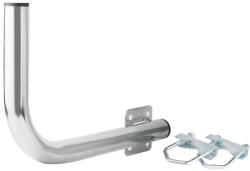 Extralink B300 | Left balcony handle | with u-bolts M8, steel, galvanized (EX-6877)