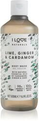 I Love Cosmetics Naturals Lime, Ginger & Cardamom gel de duș 500 ml