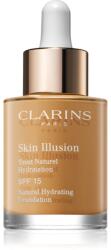 Clarins Skin Illusion Natural Hydrating Foundation világosító hidratáló make-up SPF 15 árnyalat 110 Honey 30 ml