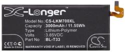 Cameron Sino Li-Polymer akku (3.85V/3000mAh. LG BL-T33 kompatibilis) FEKETE (CS-LKM700XL)