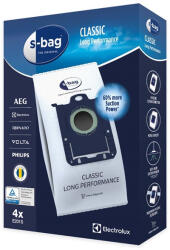 Nedis Electrolux gyári porzsák, E201S, 4 db, 50% - al hosszabb élettartam, S-bag (E201S) - avplanet