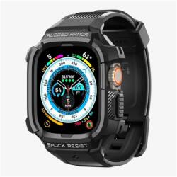 Spigen RUGGED ARMOR PRO pótszíj (egyedi méret. szilikon. ütésállóság + szilikon keret) FEKETE (ACS05460)