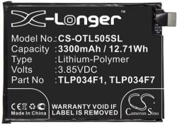 Cameron Sino Li-Polymer akku (3.85V/3300mAh. Alcatel TLP034F1 kompatibilis) FEKETE (CS-OTL505SL)