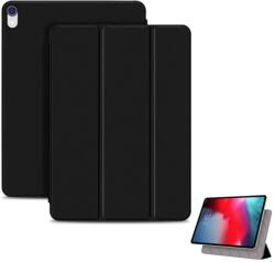 Gigapack ipad air 11 (2025) mágneses tok álló. bőr hatású aktív flip. asztali tartó. fekete (GP-83176)