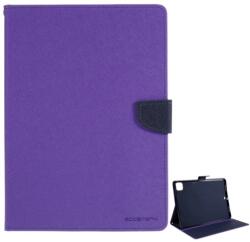Mercury IPAD Air 13 (2025) MERCURY Goospery Fancy tok álló, bőr hatású FLIP, textil minta, LILA (GP-96402)