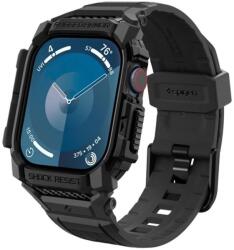 Spigen RUGGED ARMOR PRO pótszíj (egyedi méret. szilikon. ütésállóság + szilikon keret) FEKETE (ACS08604)