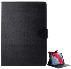 Mercury IPAD Air 11 (2025) MERCURY Goospery Fancy tok álló, bőr hatású FLIP, textil minta, FEKETE (GP-84153)