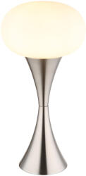 GLOBO Asztali lámpa, 22 cm, nikkel-opál - Lula Globo 21027N - 1xE14, 230 V, IP20, 1.5 méteres kábel (21027N)