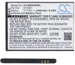 Cameron Sino Li-Ion akku (3.7V/1460mAh, NAVON G13001 kompatibilis) FEKETE (CS-MZD455SL)