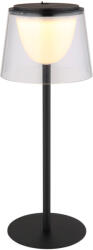 GLOBO Érintőkapcsolós asztali LED lámpa, 34 cm, tölthető, áttetsző - Mariam Globo 58462K - szabályozható fényerősség, 3000 K, 150 lm, 1, 8 W, 0.8 méteres kábel, akkumulátoros (58462K)