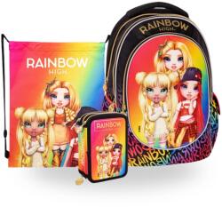 Astra Rainbow High ergonomikus iskolatáska Gold szett - felszerelt 3 emeletes tolltartóval (502022159-1-szett)