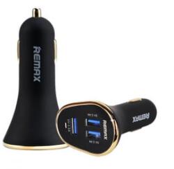 REMAX szivargyújtó töltő 3xUSB 6, 3A fekete (RCC-302) (RCC-302)