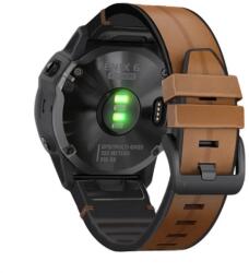  Pótszíj (egyedi méret. 22mm. bőr hatású. QuickFit csatlakozás) BARNA (GP-149247)