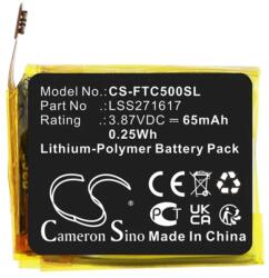 Cameron Sino Li-Polymer akku (3.87V/65mAh, Fitbit LSS271617 kompatibilis) FEKETE (CS-FTC500SL)