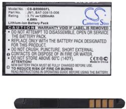 Cameron Sino Li-Ion akku (3.7V/1250mAh, Blackberry BAT-30615-006 kompatibilis) FEKETE (CS-BR9900FL)