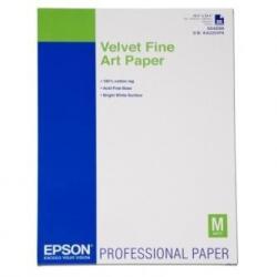 Epson Velvet Fine Art Paper S042096 C13S042096, 260 g/m2, A2, 25db, bársony, fehér, fotópapír (C13S042096)