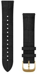 Garmin Quick Release (20 mm) bőr - Black Embossed - 24K Gold PVD (010-12691-0C)