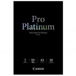 Canon Photo Paper Pro Platinum PT-101 2768B017, 300 g/m2, A3, 20db, fényes, tintasugaras, fehér, fotópapír (2768B017)