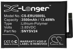 Cameron Sino Li-Polymer akku (3.85V/3500mAh. Sony SNYSV24 kompatibilis) FEKETE (CS-ERU500SL)