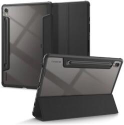 Spigen Samsung Tab S9 LTE SPIGEN ULTRA HYBRID PRO tok álló. bőr hatású FLIP. ceruza tartó. FEKETE (ACS07077)