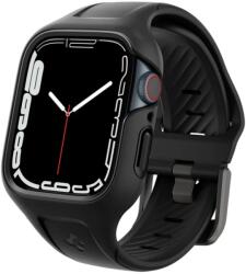 Spigen LIQUID AIR PRO szilikon óra keret (szilikon szíj. ütésállóság) FEKETE (ACS04190)