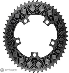absoluteBLACK Oval 2X ovális lánctányér, külső, 5x110 BCD, fekete (52T)