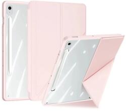 Dux Ducis Samsung Tab S10 FE Plus WIFI MAGI ORIGAMI tok álló. bőr hatású aktív FLIP. ceruza tartó. RÓZSASZÍN (GP-169347)