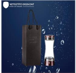  Hordozható hidrogénes víz készítő kulacs, lila - viztisztitodiszkont