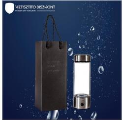  Hordozható hidrogénes víz készítő kulacs, Inox - viztisztitodiszkont