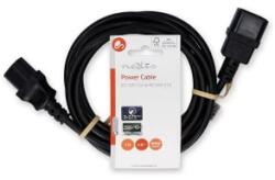 Nedis táp kábel IEC-320-C14 - IEC-320-C13, 3 x 0.75 mm, C13-C14, PC, M/F, 2m (CEGL10500BK20) (CEGL10500BK20)