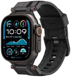 Spigen DURAPRO ARMOR pótszíj (egyedi méret. nagy. szilikon. állítható. fém csat) FEKETE (AMP09229)