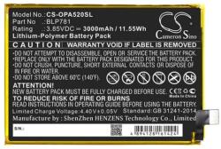 Cameron Sino Li-Polymer akku (3.85V/3000mAh. OPPO BLP781 kompatibilis) FEKETE (CS-OPA520SL)