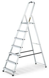 IRIS TOOLS HL-700-7S 7 (6+1) lépcsős alumínium létra, összecsukható, 125 kg teherbírás (478940)