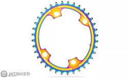 absoluteBLACK Oval Shimano lánctányér, belső, 2x11, rainbow (39T)