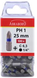 ABRABORO Power bit színes gyűrűvel PH3x25 mm 100db (061802203017)