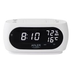 Adler AD 1186W digitális ébresztőóra higrométer óra (iko5905575903150)