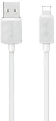 USAMS ky adatkábel, usb - lightning, 2.4a, gyorstöltő, 100cm, fehér, kompatibilis: Apple IPAD mini / iPod touch 5 / IPAD mini 4 (SJ689USB02)