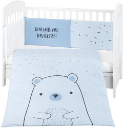 KikkaBoo Бебешки спален комплект Kikkaboo - Bear with me, 60 x 120 cm, 2 части, Blue (41101020111)