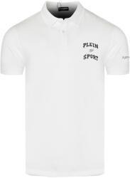 Plein Sport Férfi fehér Plein Sport galléros póló - laza sportstílus, rugalmas pamutból, M méret (98701915)