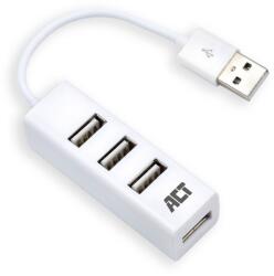 ACT AC6200 USB 2.0 4-portos Mini Hub, fehér (AC6200)
